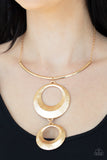 Egyptian Eclipse Gold Paparazzi Necklace All Eyes On U