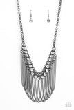 Flaunt Your Fringe Black Paparazzi Necklace All Eyes On U Jewelry 