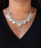 Knockout Queen White Paparazzi Necklace