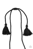 Macrame Mantra Black Paparazzi Necklace All Eyes On U Jewelry 