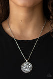 Glam Crush Monday Silver Necklace - Paparazzi