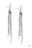 Center Stage Status Black Paparazzi Earrings