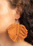 Macrame Mamba Brown Paparazzi Earrings All Eyes On U Jewelry  