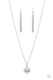 Lotus Retreat Silver Paparazzi Necklace All Eyes On U Jewelry Store