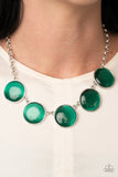 Ethereal Escape Green Paparazzi Necklace All Eyes On U Jewelry