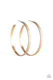 Retro Rebellion Gold Paparazzi Earrings