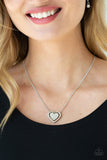 Game, Set, MATCHMAKER White Paparazzi Necklace All Eyes On U Jewelry 