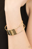 Set The Sheen Gold Bracelet - Paparazzi Accessories