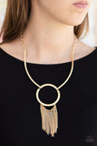 Pharaoh Paradise Gold Paparazzi Necklace All Eyes On U Jewelry 