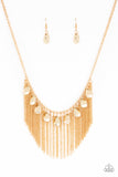 Bragging Rights Gold Paparazzi Necklace All Eyes On U