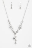 Five Star Startlet White Rhinestone Paparazzi Necklace