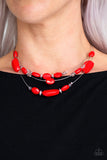 Radiant Reflections Red Paparazzi Necklace
