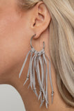 No Place Like HOMESPUN Silver Paparazzi Earrings All Eyes On U Jewelry