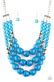Forbidden Fruit Blue Paparazzi Necklace All Eyes On U Jewelry 