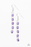 Trickle-Down Effect Purple Paparazzi Earrings All Eyes On U