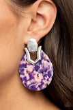 HAUTE Flash Purple Paparazzi Earrings All Eyes On U Jewelry Store 