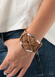 Macrame Mode Brown Paparazzi Bracelet All Eyes On U Jewelry 