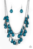 Life Of The Fiesta Blue Paparazzi Necklace