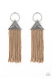Oh My Giza Brown Paparazzi Earrings All Eyes On U
