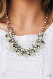 Diva Attitude Green Paparazzi Necklace All Eyes On U