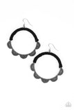 Tambourine Trend Black Paparazzi Earrings All Eyes On U Jewelry 