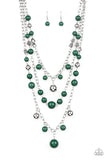 Partygoer Green Necklace - Paparazzi Accessories
