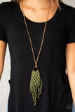 It’s Beyond MACRAME! Green Paparazzi Necklace All Eyes On U Jewelry 