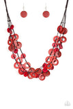 Wonderfully Walla Walla Red Paparazzi Earrings All Eyes On U