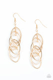 Tangle Tango Gold Paparazzi Earrings