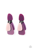 All FAUX One Purple Paparazzi Earrings