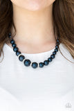 Party Pearls Blue  Necklace - Paparazzi Acccessories