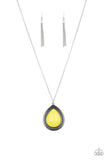 Chroma Courageous Yellow Paparazzi Necklace All Eyes On U