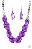 Savannah Surfin Purple Paparazzi Necklace