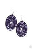Tropical Retreat Purple Paparazzi Earrings All Eyes On U Jewelry Accessories 