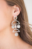 Incan Eclipse Silver Paparazzi Earrings All Eyes On U