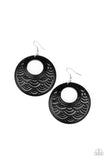 Tropical Canopy Black Paparazzi Earrings All Eyes On U Jewelry 