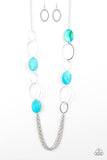 Kaleidoscope Coasts Blue Paparazzi Necklace