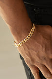 Take It To The Bank Gold Paparazzi Bracelet All Eyes On U