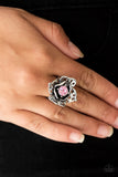 Glowing Gardens Pink Paparazzi Ring