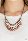 Fierce Flirt Copper Paparazzi Necklace