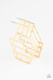 Gotta Get GEO-ing Gold Paparazzi Earrings All Eyes On U Jewelry 