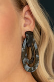 The Haute Zone Black Paparazzi Earrings
