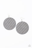 Plaited Plains  Silver Paparazzi Earrings