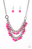Watch Me Now Pink Paparazzi Necklace All Eyes On U Jewelry 