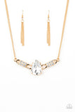 Way To Make An Entrance Gold Paparazzi Earrings