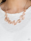 YOUR OWN FREE WHEEL ROSE GOLD PAPARAZZI Necklace All Eyes On U Jewelry