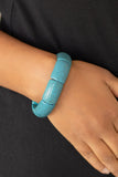Peace Out Blue Paparazzi Bracelet All Eyes On U