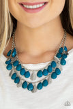 Life Of The Fiesta Blue Paparazzi Necklace