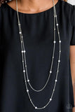 Beach Party Pageant Silver Paparazzi Necklace All Eyes On U Jewelry