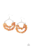 Rainbow Rock Gardens Orange Paparazzi Earrings
